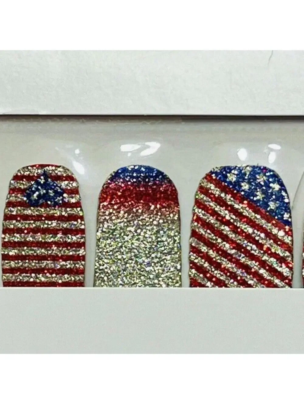 NWT *RARE* Color Street Broad Stripes + Bright Stars Real Nail Polish St…